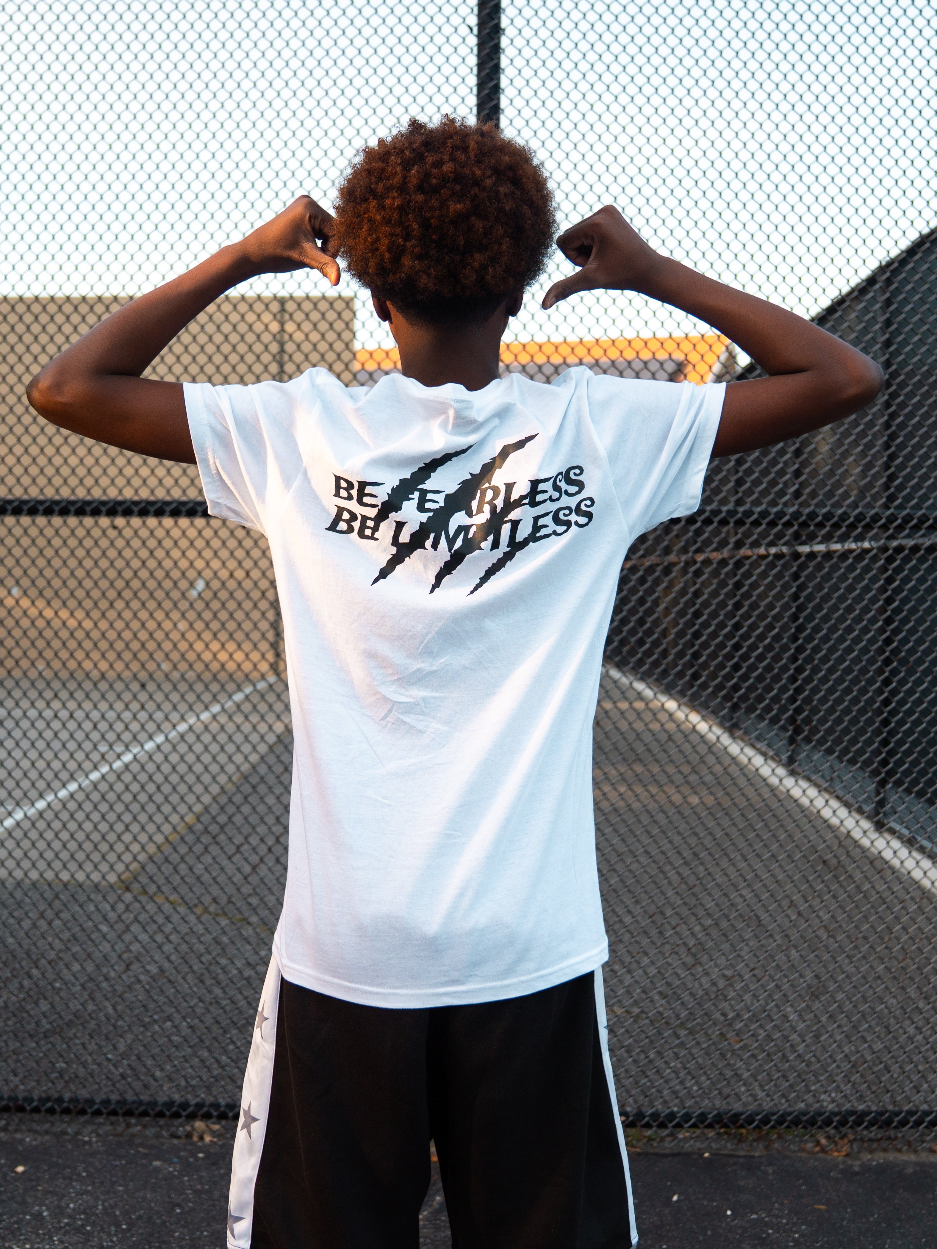 Be Fearless Be Limitless White T-Shirt